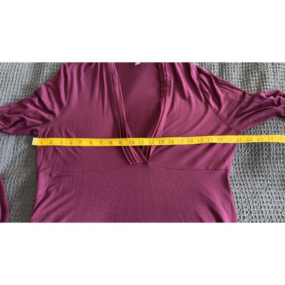 J. JILL Stretchy Empire Waist V-neck Tunic Size L EUC - Picture 6 of 7